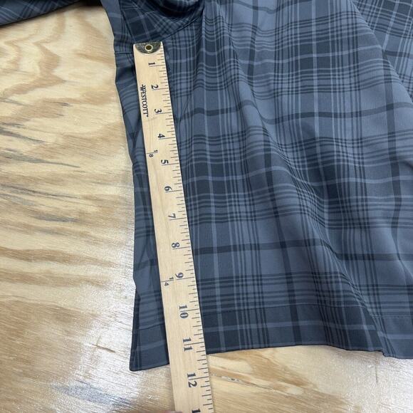 Nike Golf Shorts Mens 36 Gray Plaid Tour Performance Polyester Stretch Athletic - Picture 11 of 14